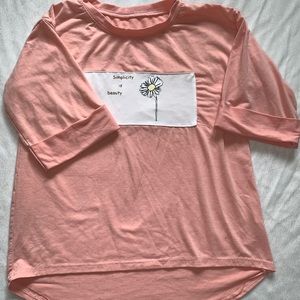 aesthetic pastel cute graphic tshirt flower quote